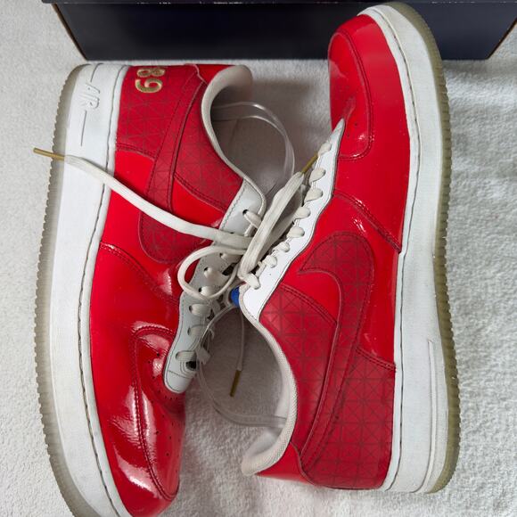 Nike Air Force 1 Detroit Pistons 89 Champs Red Men's Sneaker Size 14 CI9882-600 - Picture 11 of 13